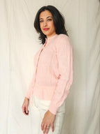 Odette - romantisch vintage vest, schuurwol | S