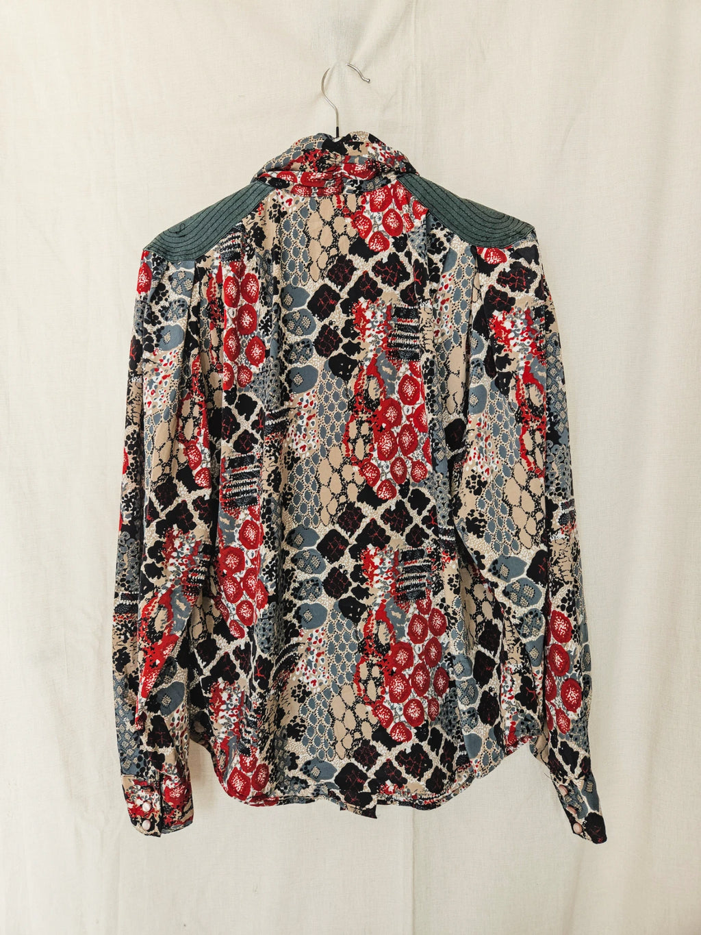 Jordan - vintage blouse met col | XL