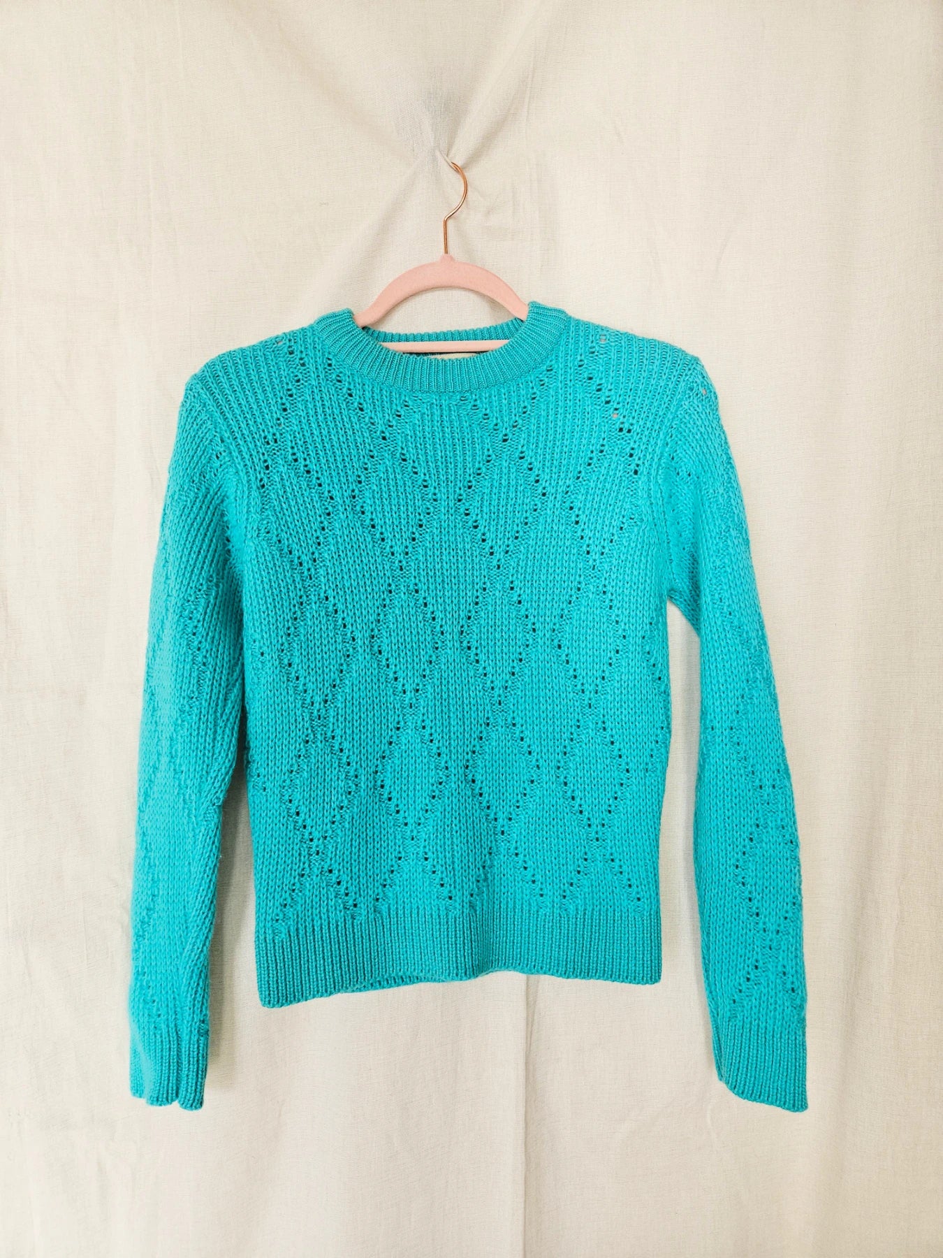 Billie - gebreide vintage trui, scheerwol | XS/S