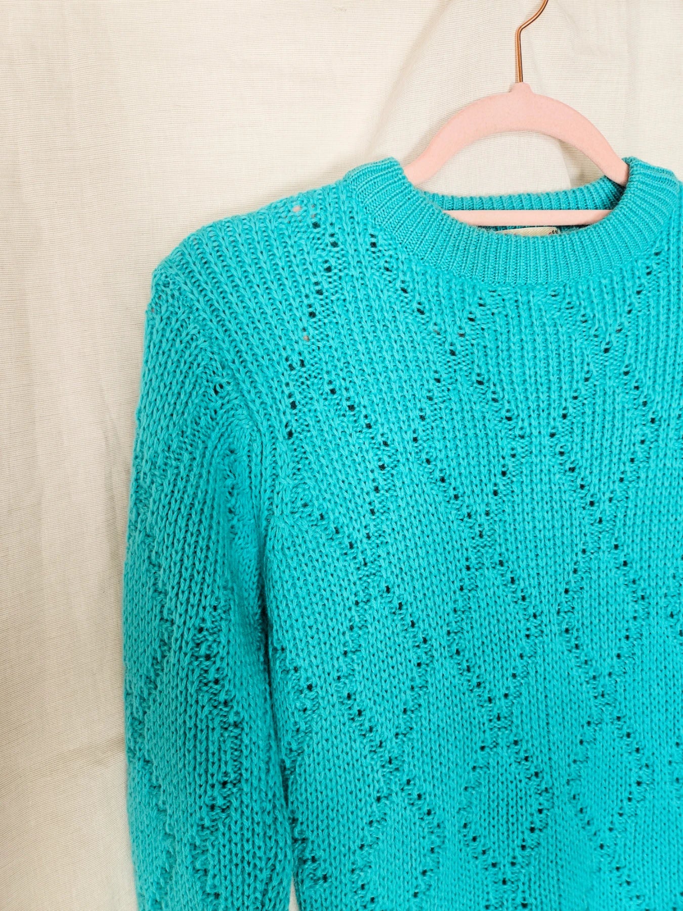 Billie - gebreide vintage trui, scheerwol | XS/S