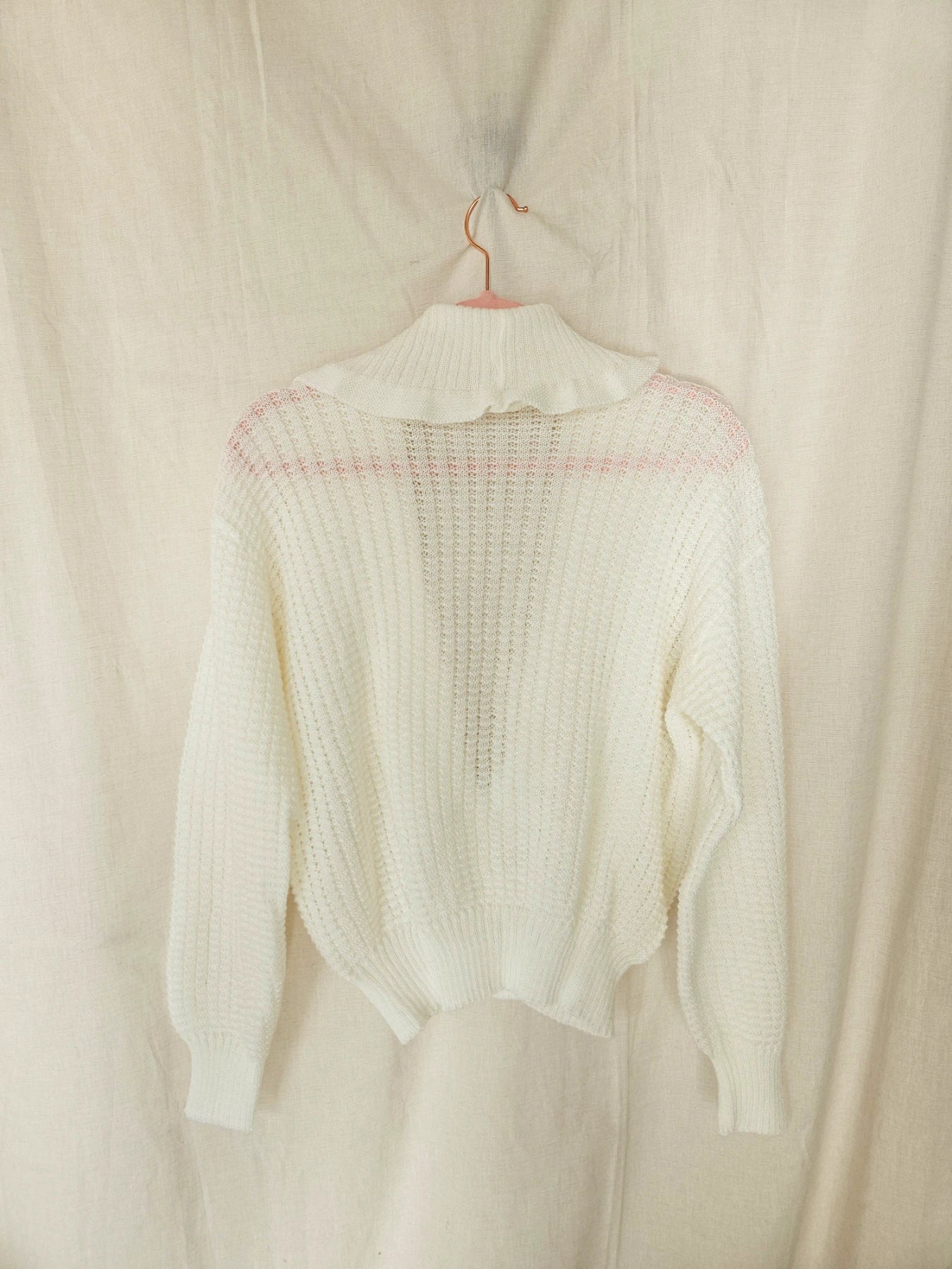 Annie - romantisch gebreid vintage vest | XXL