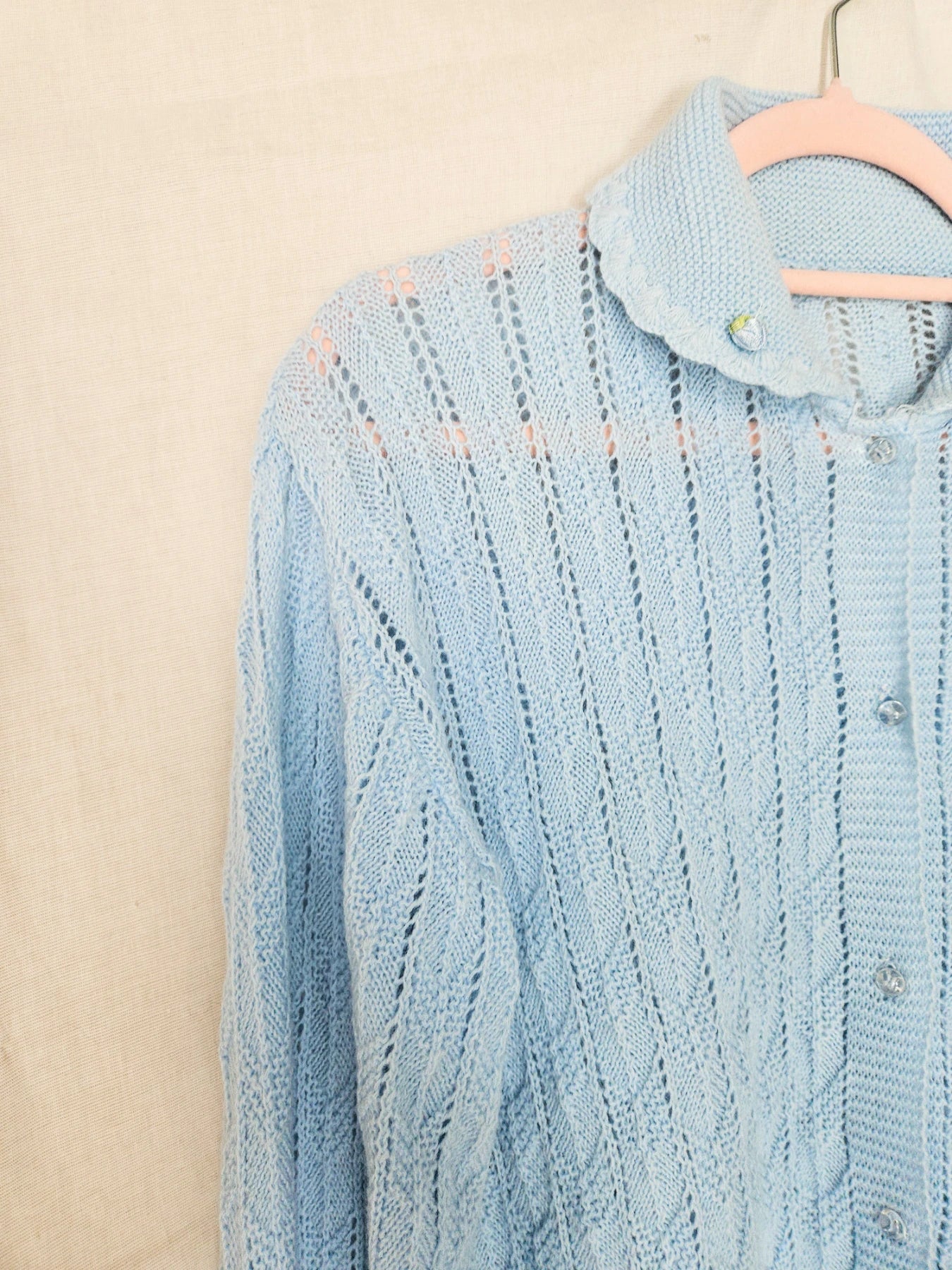 Xanthe - romantisch gehaakt vintage vest | XXL