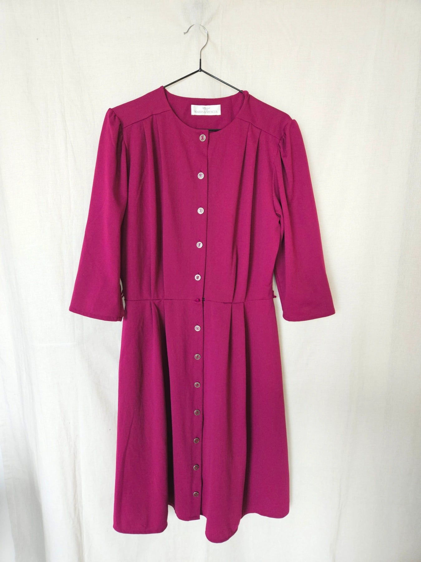 Lune - paarse vintage jurk | L