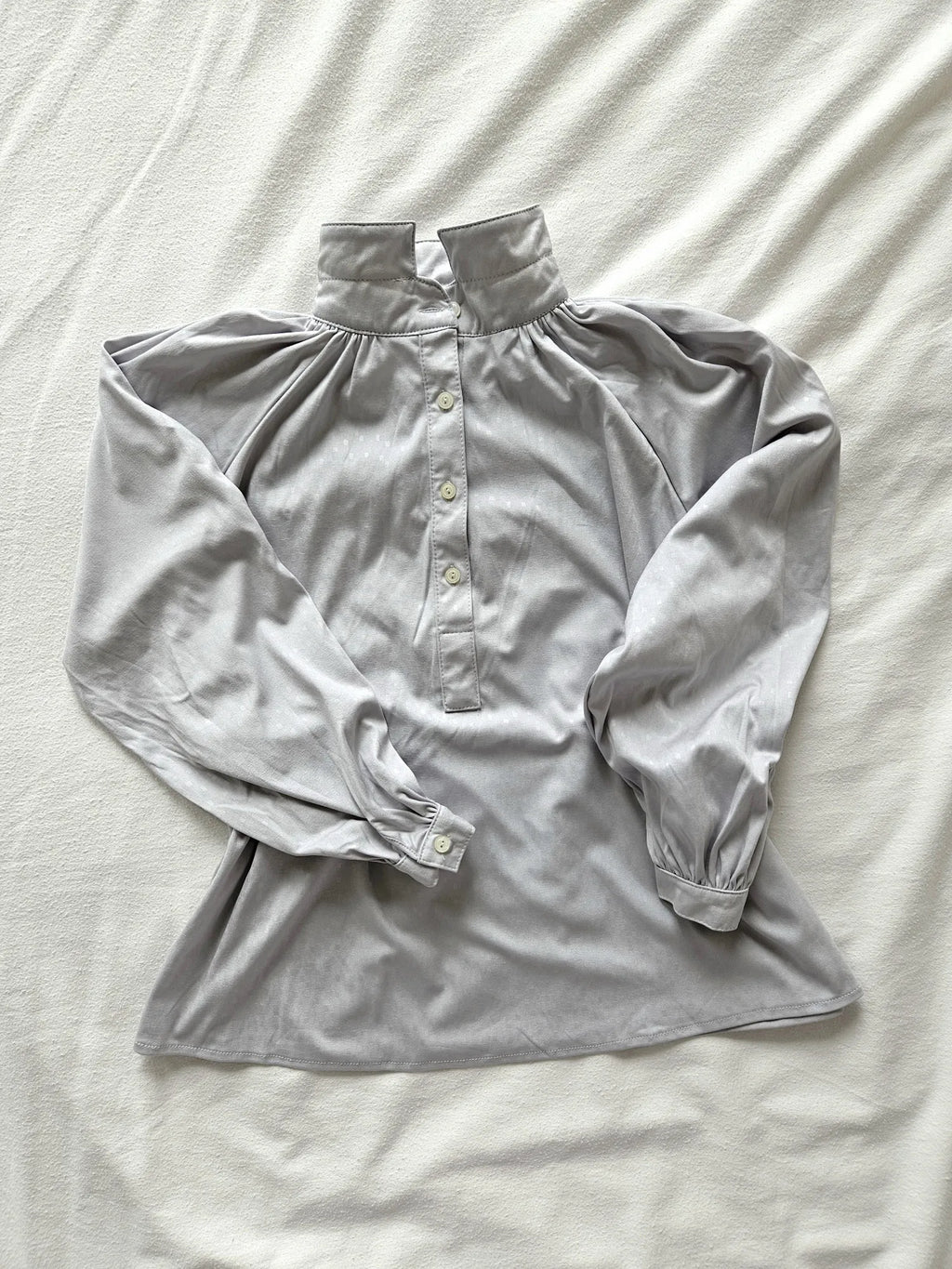 Pastel paarse 70s vintage blouse | M
