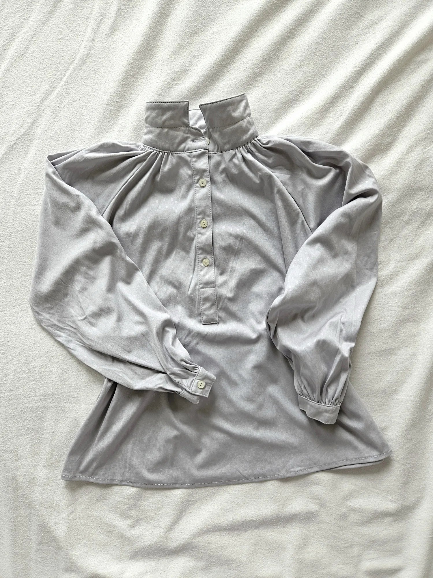 Pastel paarse 70s vintage blouse | M