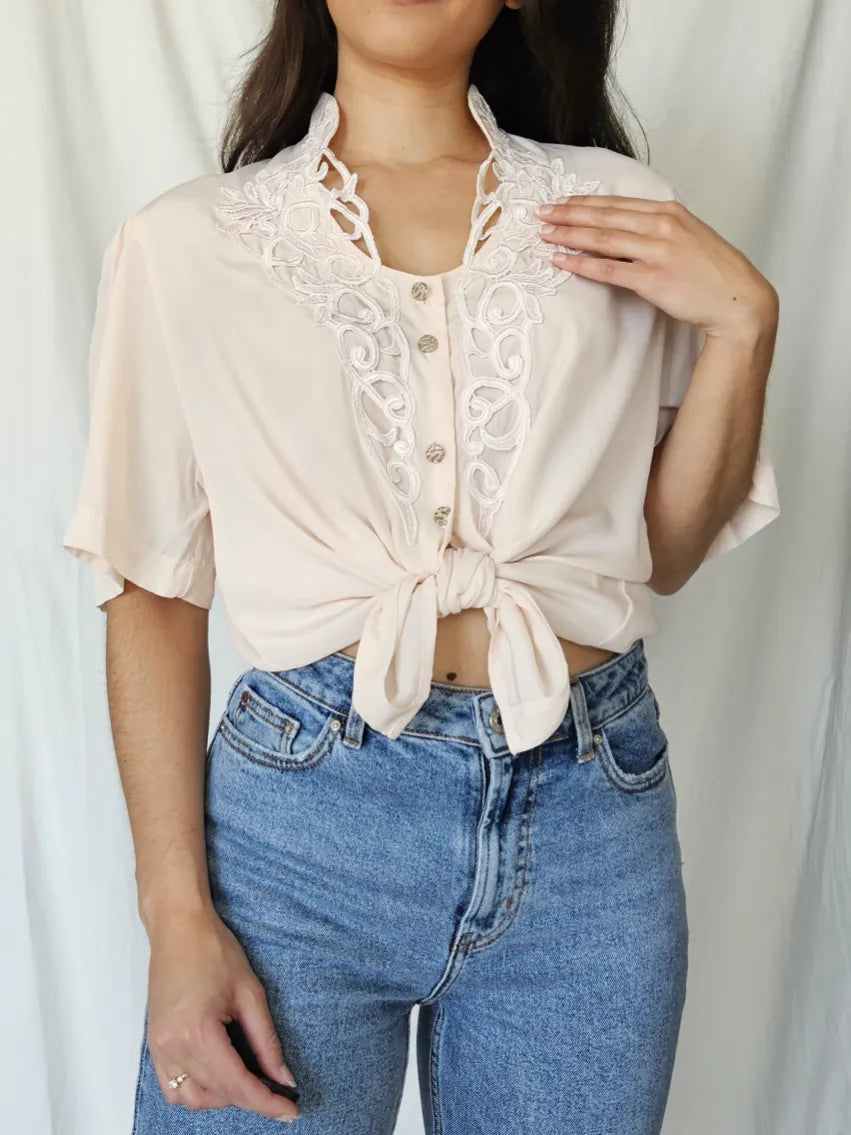 Romantische vintage blouse | L