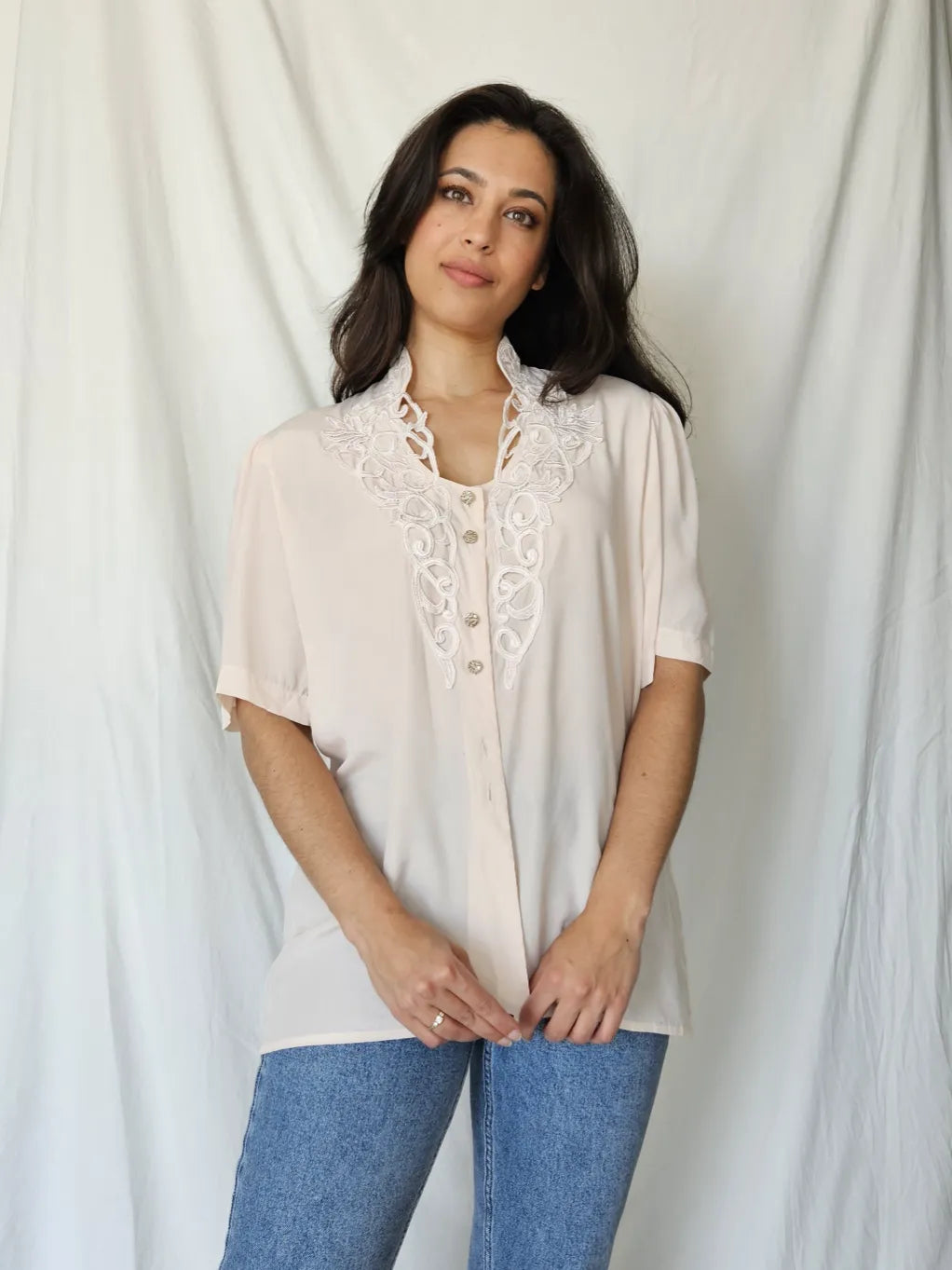 Romantische vintage blouse | L