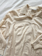 Beige vintage blouse | L