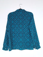 blauwe blouse