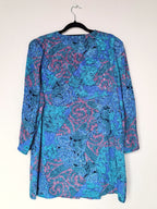 blauwe blouse