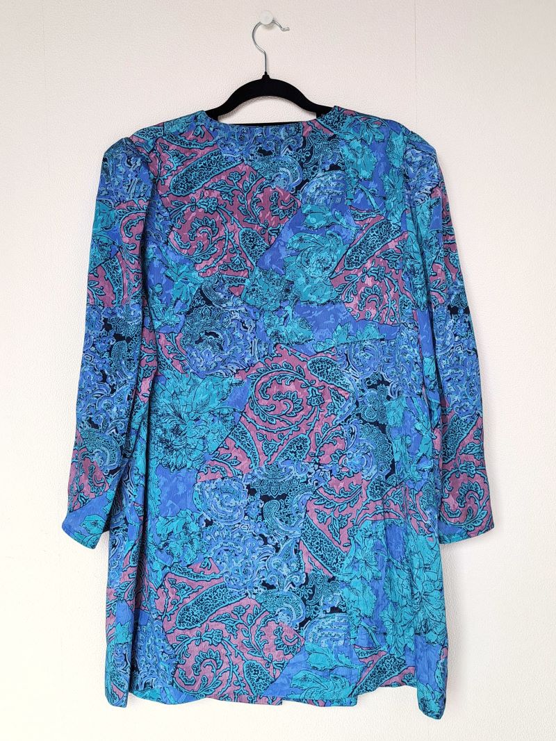 blauwe blouse