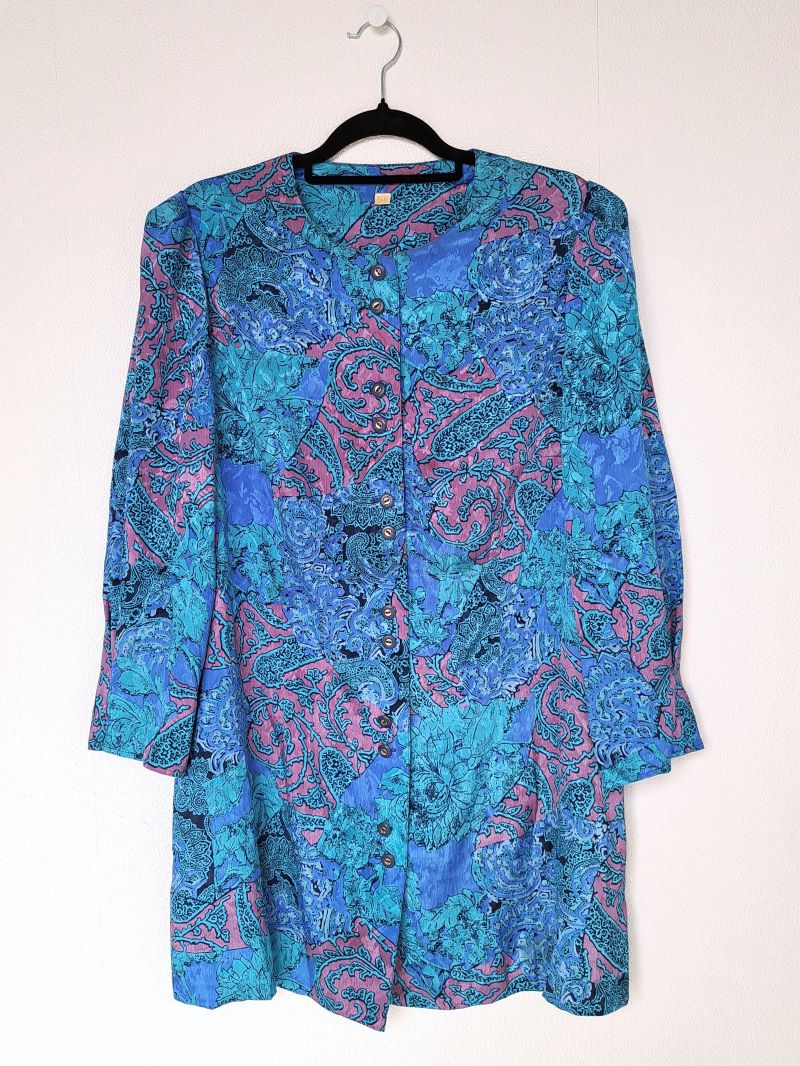 blauwe blouse