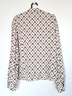 witte blouse met print