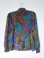 blouse met mozaïk print