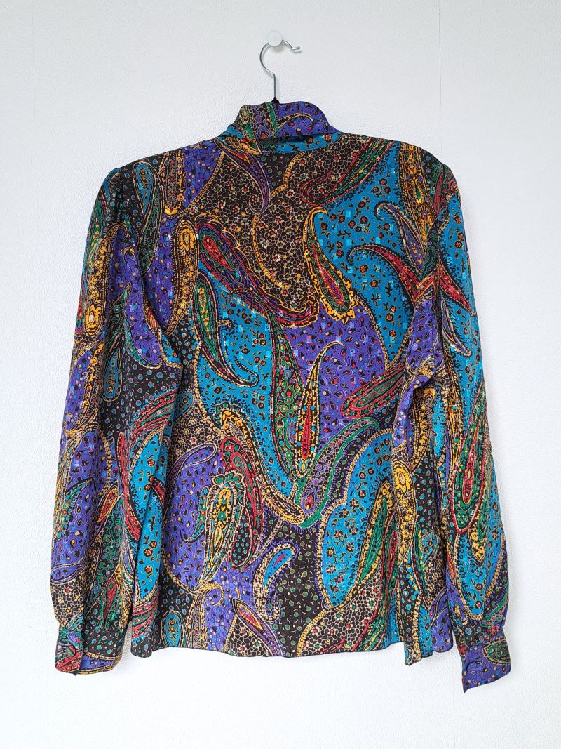 blouse met mozaïk print