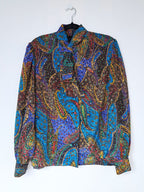 blouse met mozaïk print