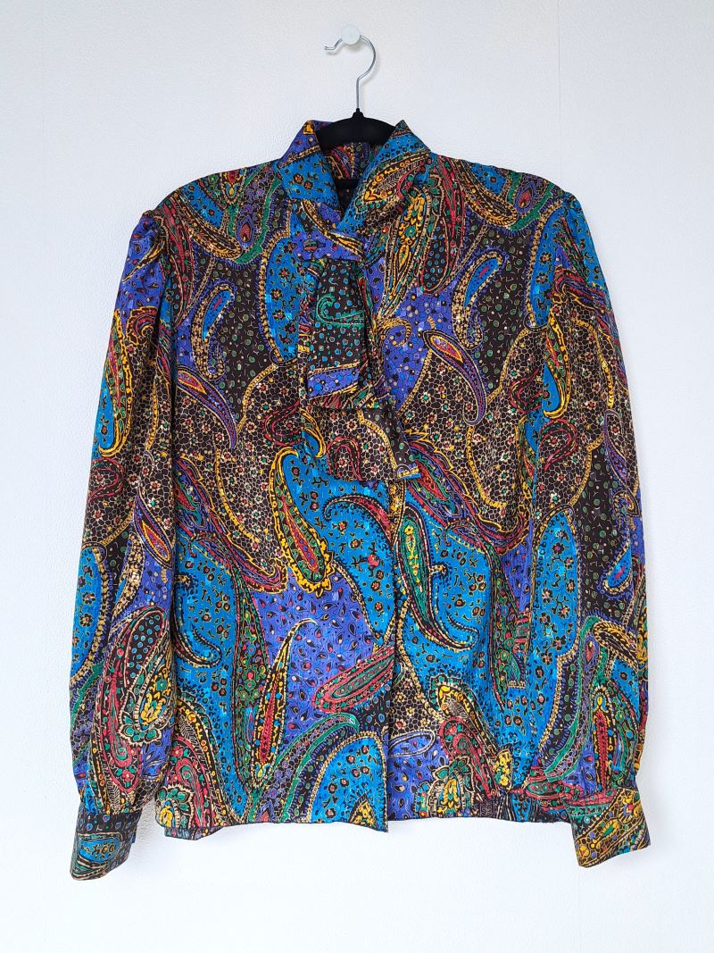 blouse met mozaïk print