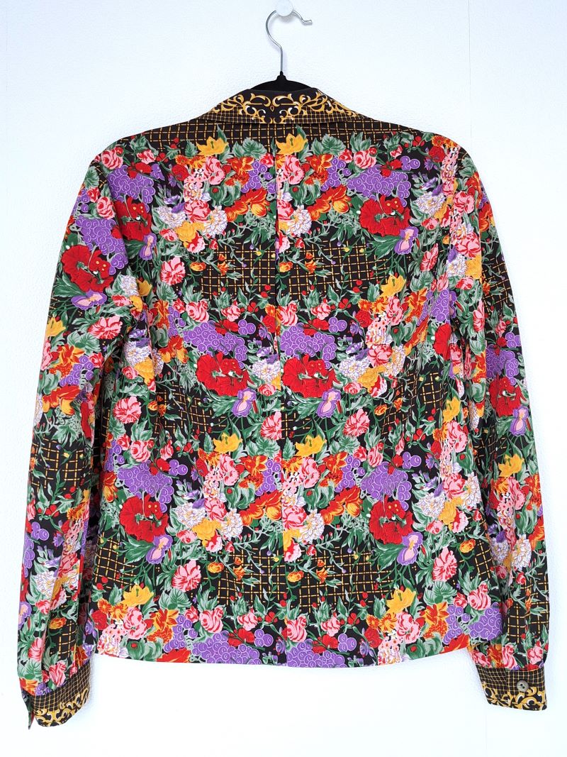 blouse met gekleurde bloemenprint