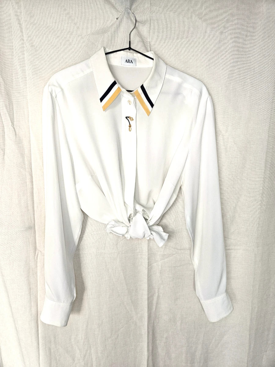 Vintage blouse soft white | XL