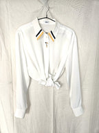 Vintage blouse soft white | XL