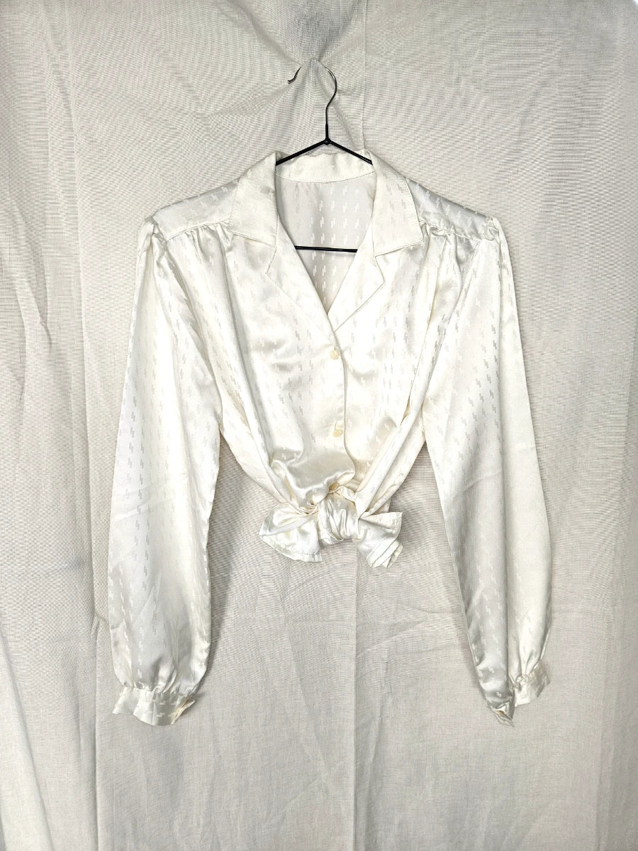 Vintage blouse silk | S