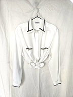 Elegante witte vintage blouse | 3XL