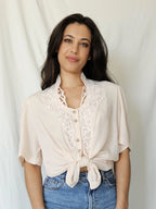 Romantische vintage blouse | L