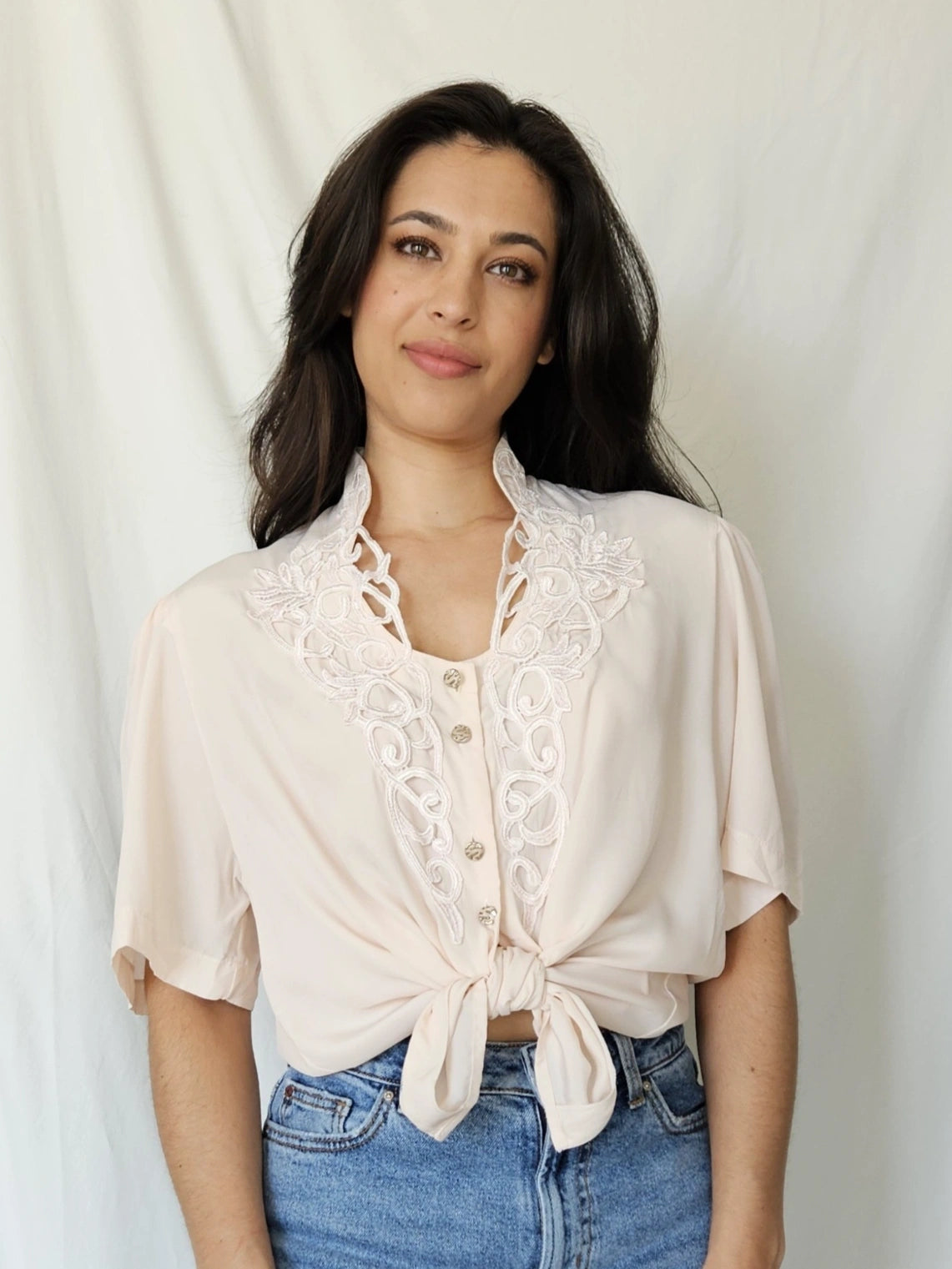 Romantische vintage blouse | L