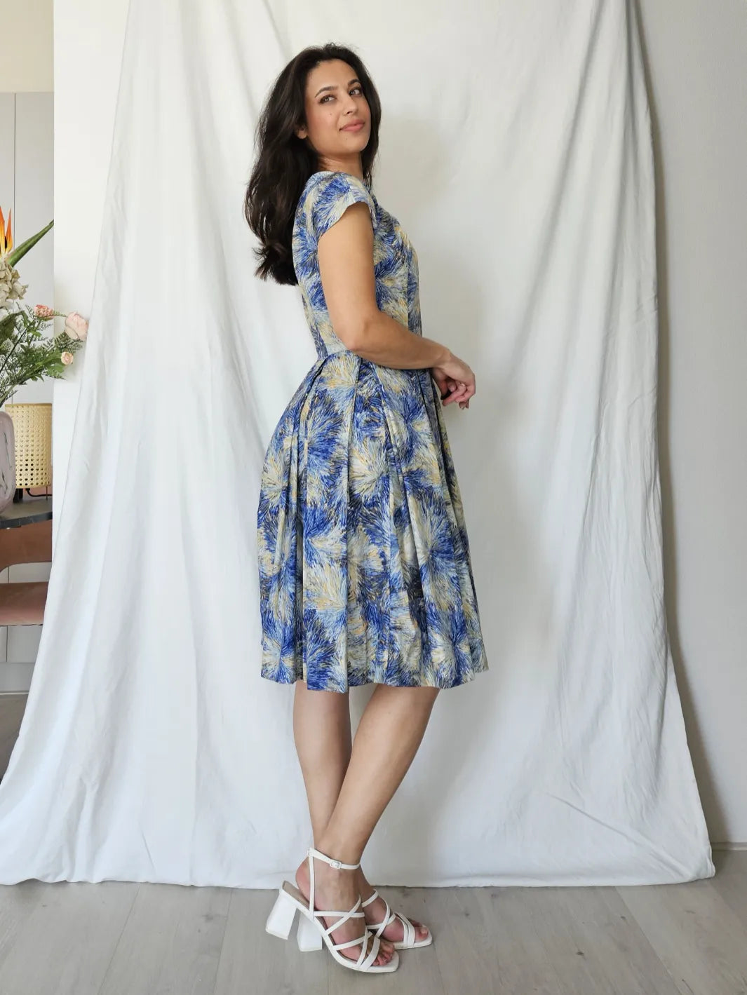 50s vintage zomerjurk van Gogh | S