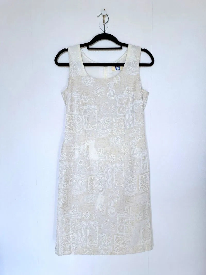 Chique witte vintage jurk | M