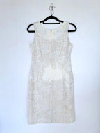 Chique witte vintage jurk | M