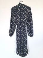 donkerblauwe jurk