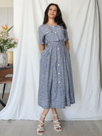 Zwierige 100% zijden vintage jurk | M