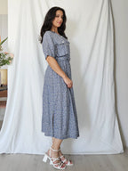 Zwierige 100% zijden vintage jurk | M