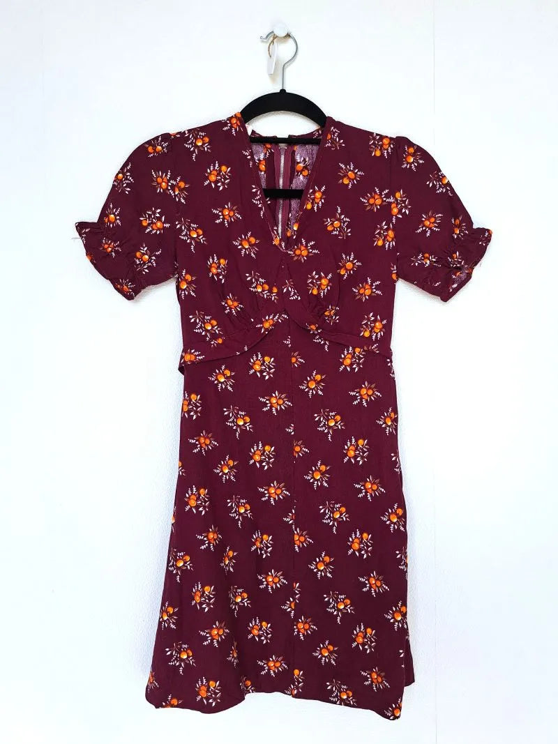 Vintage 60s jurk kaapse bes | XS