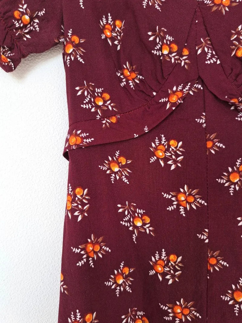 Vintage 60s jurk kaapse bes | XS
