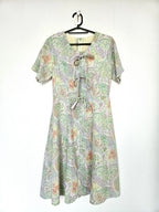 Zomerse vintage jurk met strikjes | S