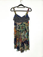 Luchtig vintage zomerjurkje met print | S