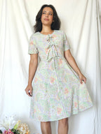 Zomerse vintage jurk met strikjes | S