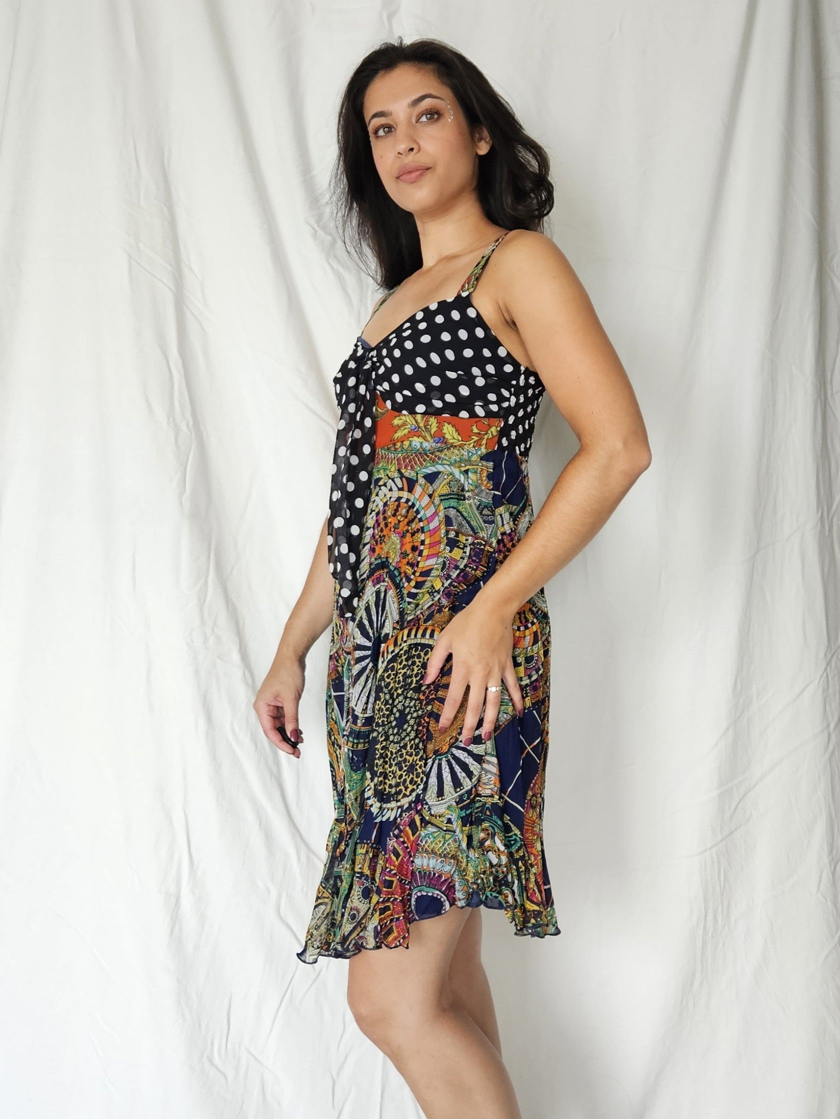 Luchtig vintage zomerjurkje met print | S