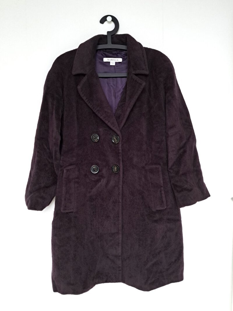 paarse vintage jas voorkant