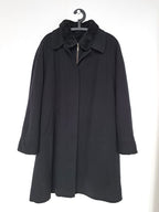 zwarte vintage jas met rits voorkant