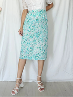 Vintage katoenen midi rok  | XL