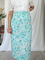 Vintage katoenen midi rok  | XL