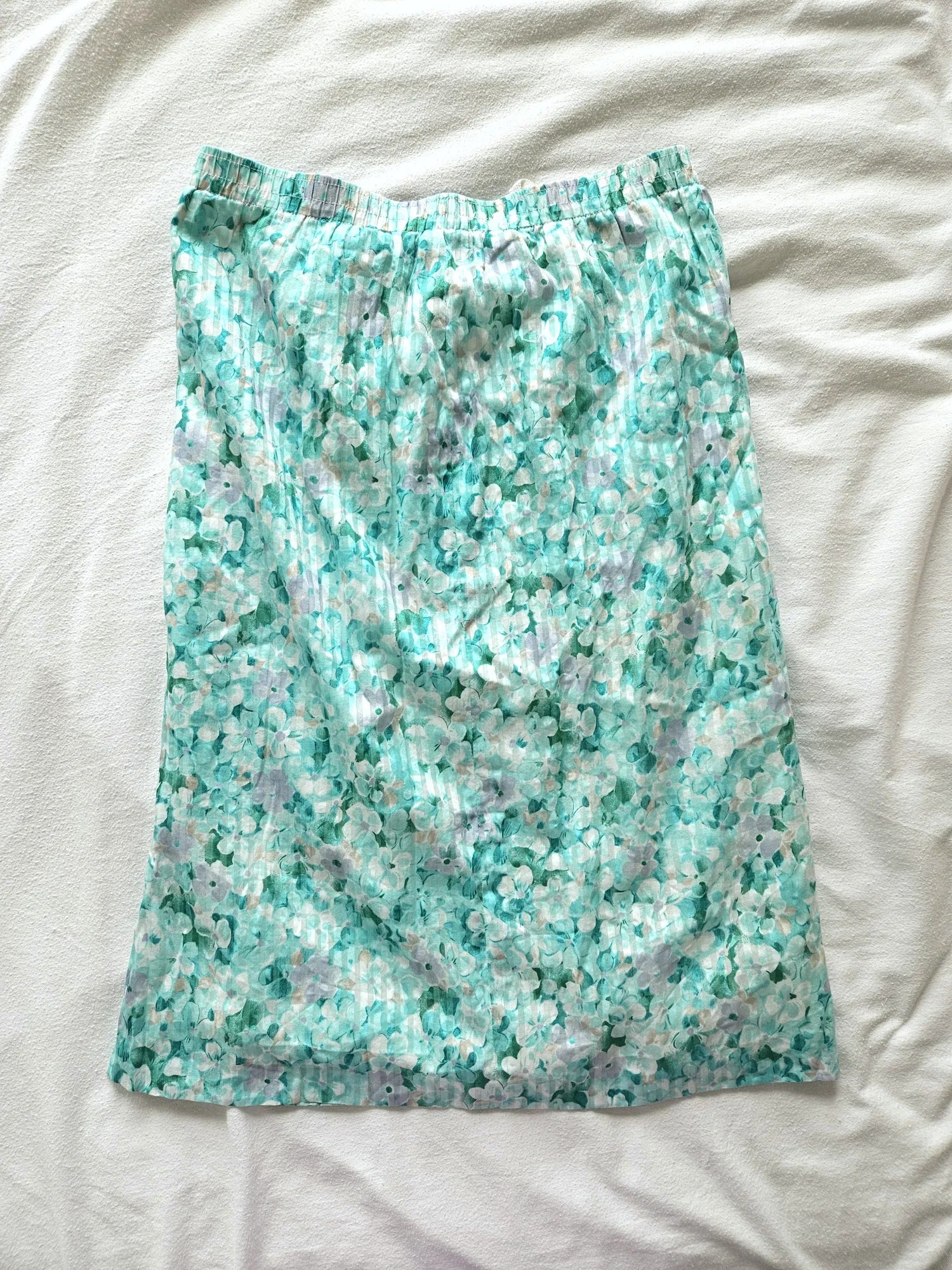 Vintage katoenen midi rok  | XL