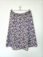 Vintage rok bezaaid met bloemen | XXL