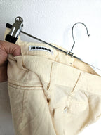 Jil Sander vintage shorts butter yellow van wol | XS