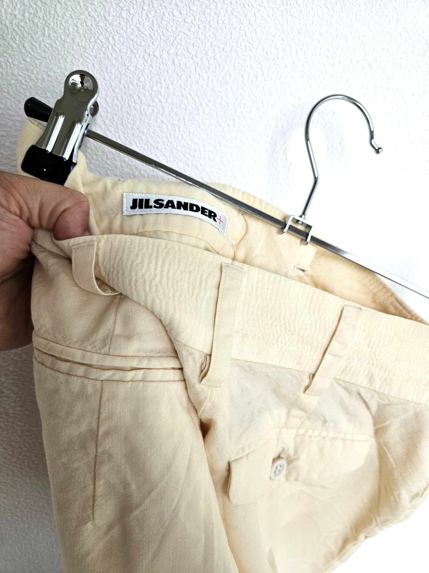 Jil Sander vintage shorts butter yellow van wol | XS