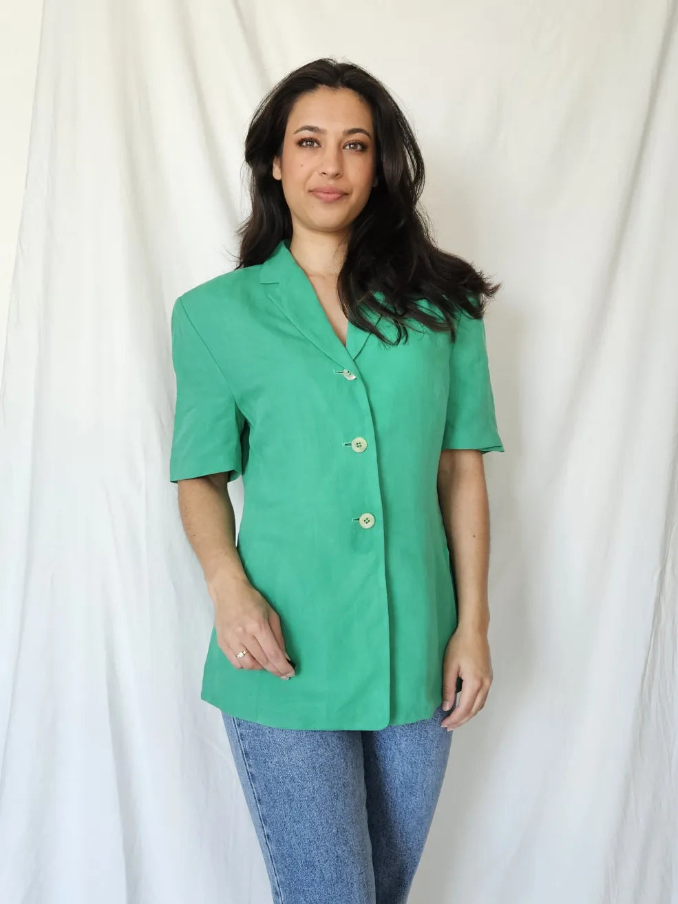 Linnen vintage top Betty Barclay | L