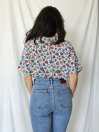 Vintage top met rozen | L
